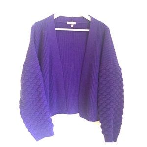 ASOS Design Royal Purple Drop Shoulder Cardigan